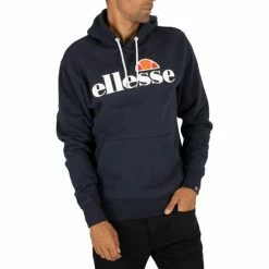 Ellesse Sweat à  capuche SL Gottero Sweats & Polaires Couleur Bleu -Ellesse Soldes 16257522 500 B