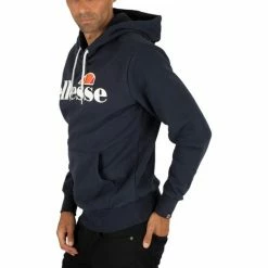Ellesse Sweat à  capuche SL Gottero Sweats & Polaires Couleur Bleu -Ellesse Soldes 16257522 500 D