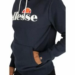 Ellesse Sweat à  capuche SL Gottero Sweats & Polaires Couleur Bleu -Ellesse Soldes 16257522 500 F