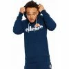 Ellesse Sweat homme capuche bleu marine Brisbane SHC07440 Sweats & Polaires Couleur Bleu -Ellesse Soldes 20606902 500 A