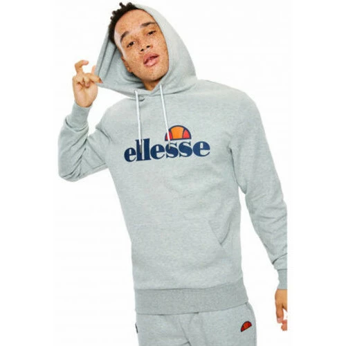 Ellesse Sweat homme capuche gris clair Brisbane SHC07440 Sweats & Polaires Couleur Gris 5 Ellesse Sweat homme capuche gris clair Brisbane SHC07440 Sweats & Polaires Couleur Gris – Image 3