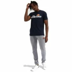 Ellesse Tee shirt homme PRADO SHC07405 bleu navy T-shirts & Polos Couleur Bleu -Ellesse Soldes 20606927 350 B