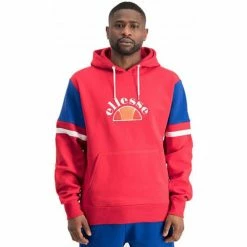 Ellesse Sweat homme rouge et bleu PETTO SHE08512 Sweats & Polaires Couleur Rouge -Ellesse Soldes 20606990 500 C