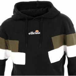 Ellesse Sallas nr sweat h hoody tricolor Sweats & Polaires Couleur Noir -Ellesse Soldes 21304324 500 C
