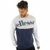 Ellesse Sweat homme HERITAGE bi-colore gris et bleu Sweats & Polaires Couleur GRIS BLEU