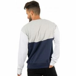Ellesse Sweat homme HERITAGE bi-colore gris et bleu Sweats & Polaires Couleur GRIS BLEU -Ellesse Soldes 21491042 500 E