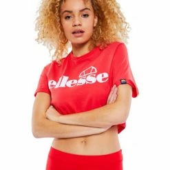 Ellesse Tee-shirt femme MATAMATA rouge SGC0764 T-shirts & Polos Couleur Rouge