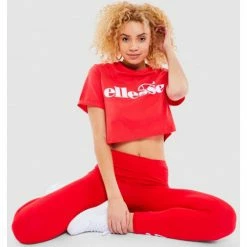 Ellesse Tee-shirt femme MATAMATA rouge SGC0764 T-shirts & Polos Couleur Rouge -Ellesse Soldes 21491406 500 E
