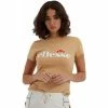 Ellesse Tee shirt femme camel CLARICE SGE08464 T-shirts & Polos Couleur Camel