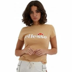 Ellesse Tee shirt femme camel CLARICE SGE08464 T-shirts & Polos Couleur Camel