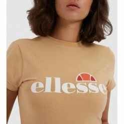 Ellesse Tee shirt femme camel CLARICE SGE08464 T-shirts & Polos Couleur Camel -Ellesse Soldes 21491666 500 D