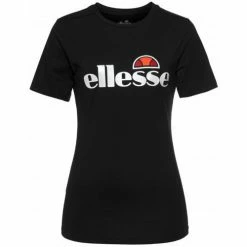 Ellesse Tee shirt femme noir réfléchissant Barletta SRE08171 T-shirts & Polos Couleur Noir