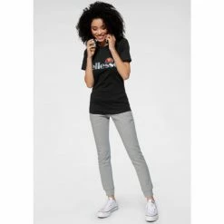 Ellesse Tee shirt femme noir réfléchissant Barletta SRE08171 T-shirts & Polos Couleur Noir -Ellesse Soldes 21491667 500 F