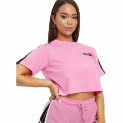 Ellesse Tee-shirt femme Croc top rose AMARILLO SGF09281 T-shirts & Polos Couleur Rose