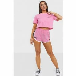 Ellesse Tee-shirt femme Croc top rose AMARILLO SGF09281 T-shirts & Polos Couleur Rose -Ellesse Soldes 21491707 500 D