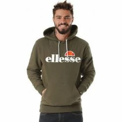 Ellesse SWEAT HOMME GOTTERO SHC07407 KAKI Sweats & Polaires Couleur KAKI