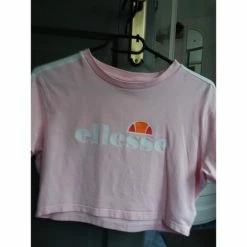 Ellesse Tee shirt crop ellesse T-shirts & Polos Couleur Rose -Ellesse Soldes 21585570 500 B