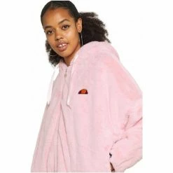 Ellesse CHAQUETA PELO ROSA MUJER SGK03783 Manteaux Couleur Rose -Ellesse Soldes 21834394 500 D