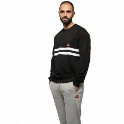 Ellesse SWEATSHIRT COL RAS DU COU (EHM813W21) Sweats & Polaires Couleur Noir -Ellesse Soldes 21866233 500 C