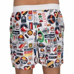 Ellesse Short de bain Roulle Shorts & Bermudas Couleur Blanc -Ellesse Soldes 22459281 500 D
