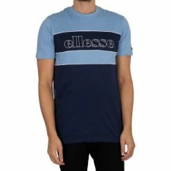 Ellesse Coppia T-shirt graphique T-shirts & Polos Couleur Bleu -Ellesse Soldes 22459284 500 C