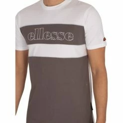 Ellesse Coppia T-shirt graphique T-shirts & Polos Couleur Blanc -Ellesse Soldes 22459297 500 E