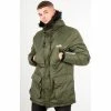 Ellesse Parka mi-longue kaki Manteaux Couleur Vert -Ellesse Soldes 22519177 500 A
