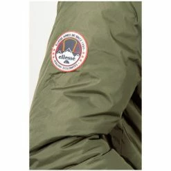 Ellesse Parka mi-longue kaki Manteaux Couleur Vert -Ellesse Soldes 22519177 500 C