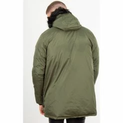 Ellesse Parka mi-longue kaki Manteaux Couleur Vert -Ellesse Soldes 22519177 500 D