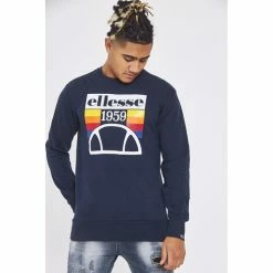Ellesse Sweat bleu marine Tucci / SHE08532 Sweats & Polaires Couleur Bleu -Ellesse Soldes 22519538 500 C