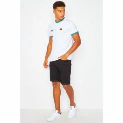 Ellesse T-shirt Ring blanc / - SHJ12889 T-shirts & Polos Couleur Blanc -Ellesse Soldes 22573888 500 B
