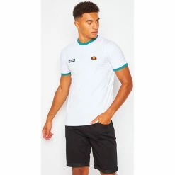 Ellesse T-shirt Ring blanc / - SHJ12889 T-shirts & Polos Couleur Blanc -Ellesse Soldes 22573888 500 E