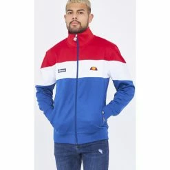 Ellesse Veste zippée bleu/rouge Caprini / SHE02980 Vestes Couleur Bleu