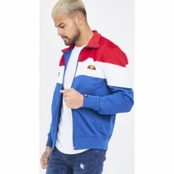 Ellesse Veste zippée bleu/rouge Caprini / SHE02980 Vestes Couleur Bleu -Ellesse Soldes 22573980 500 D