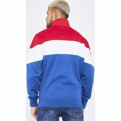 Ellesse Veste zippée bleu/rouge Caprini / SHE02980 Vestes Couleur Bleu -Ellesse Soldes 22573980 500 E