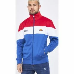 Ellesse Veste zippée bleu/rouge Caprini / SHE02980 Vestes Couleur Bleu -Ellesse Soldes 22573980 500 F