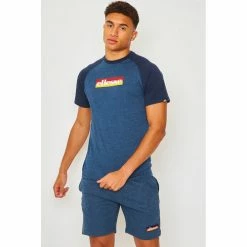 Ellesse T-shirt Kershaw bleu / - SHI11291 T-shirts & Polos Couleur Bleu -Ellesse Soldes 22573995 500 D