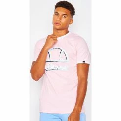 Ellesse T-shirt Aggis rose / - SHJ11924 T-shirts & Polos Couleur Rose -Ellesse Soldes 22573996 500 C