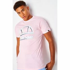 Ellesse T-shirt Aggis rose / - SHJ11924 T-shirts & Polos Couleur Rose -Ellesse Soldes 22573996 500 D