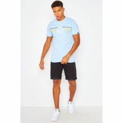 Ellesse T-shirt Lentamente bleu clair / - SHJ11918 T-shirts & Polos Couleur Bleu -Ellesse Soldes 22574160 500 B