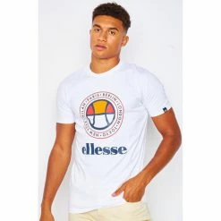 Ellesse T-shirt Campa blanc / - SHI11152 T-shirts & Polos Couleur Blanc -Ellesse Soldes 22574316 500 B