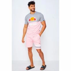 Ellesse T-shirt Arbatax gris/rose / - SHI03430 T-shirts & Polos Couleur Gris -Ellesse Soldes 22574385 500 C