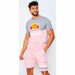 Ellesse T-shirt Arbatax gris/rose / - SHI03430 T-shirts & Polos Couleur Gris -Ellesse Soldes 22574385 500 D