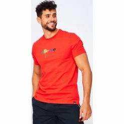 Ellesse T-shirt Giorvoa rouge / - SHI11169 T-shirts & Polos Couleur Rouge