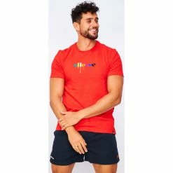 Ellesse T-shirt Giorvoa rouge / - SHI11169 T-shirts & Polos Couleur Rouge -Ellesse Soldes 22574480 500 E