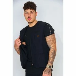 Ellesse Veste sans manches Hagne noir / - SHF09102 Vestes Couleur Noir -Ellesse Soldes 22574582 500 B