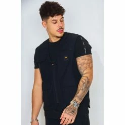 Ellesse Veste sans manches Hagne noir / - SHF09102 Vestes Couleur Noir -Ellesse Soldes 22574582 500 D