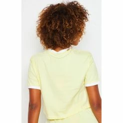 Ellesse Crop top Derla jaune / - SGJ11884 T-shirts & Polos Couleur Jaune -Ellesse Soldes 22574660 500 D