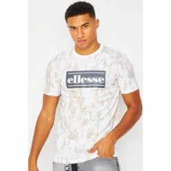 Ellesse T-shirt Brazi blanc/beige / - SHK12334 T-shirts & Polos Couleur Beige -Ellesse Soldes 22574892 500 C