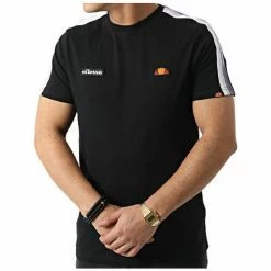 Ellesse TEE-SHIRT LA VERSA - Noir - S T-shirts & Polos Couleur Noir